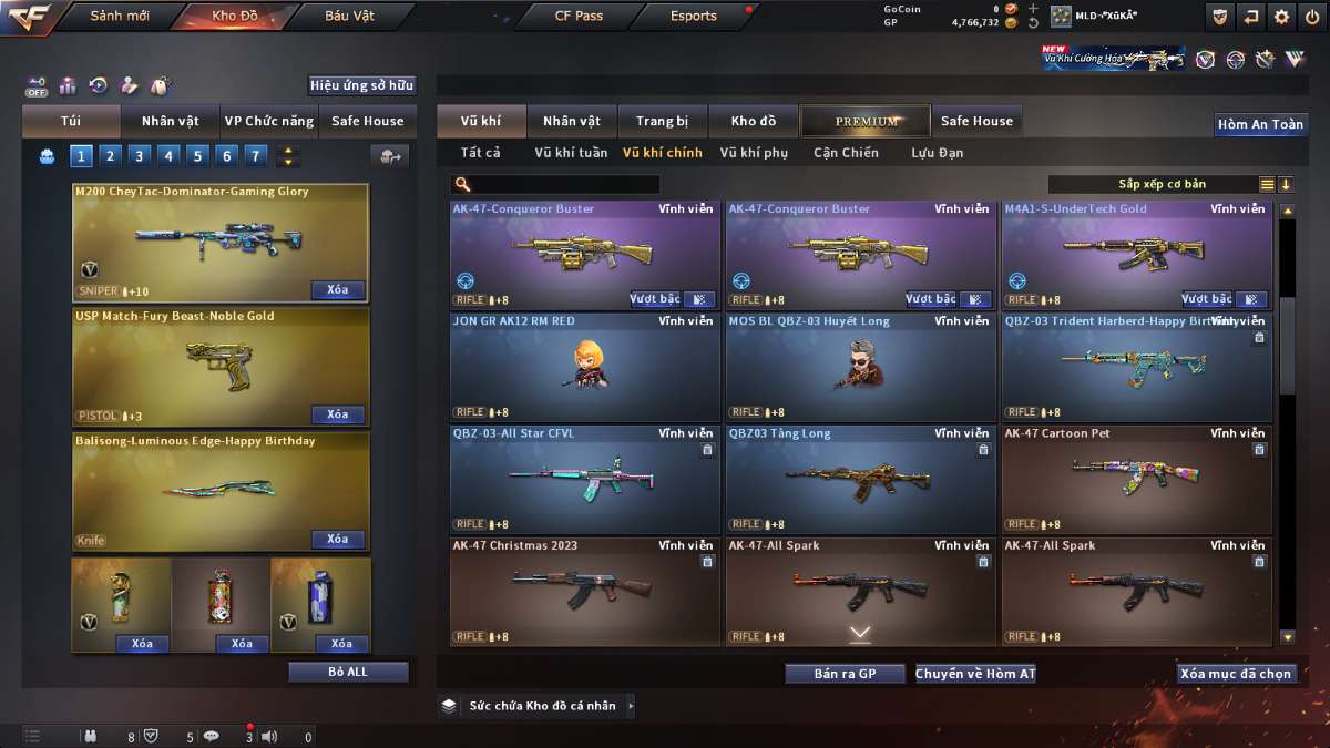 shop acc cf uy tin gia re